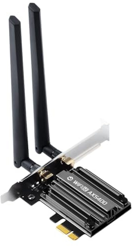 Joselin Adattatore WiFi 6E AX5400 PCIe Adattatore WiFi 6E AX5400 PCIe 2.4G/5G 802.11AX Ricevitore Wireless di Rete -Mimo per Win10/11