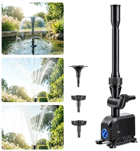 YAOBLUESEA 1500 L/h 25 W trädgård fontänpump dammpump vattenlekpump bäckpump vattenpump fontän