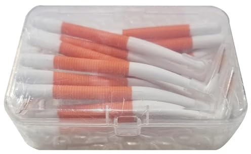 Färgglad L-formad interdentalborste, ortodontiskt tandverktyg, munrengöring, tandpetare, hygien, 20 st (orange 20)