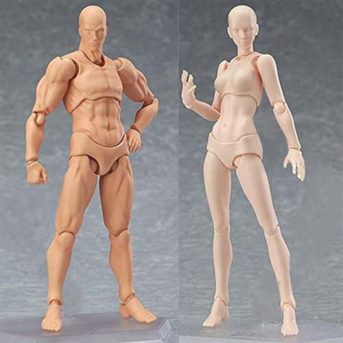Uanqfegy Actionfigurmodeller – 2 st flyttbara PVC-kroppskant & Kun, SHF version 2.0 guld