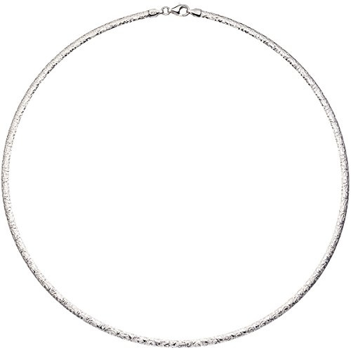 Jobo Damen-Halsreif aus 925 Sterling Silber rosegold vergoldet 45 cm