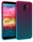 kwmobile Case kompatibel mit Samsung Galaxy J6 - Hülle Handy - Handyhülle Zwei Farben Pink Blau Transparent