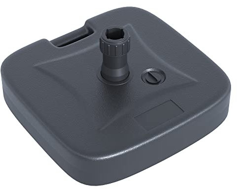 Outsunny Base per Ombrellone Riempibile con Acqua e Sabbia HDPE 46x45x26cm