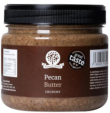 Nutural World - Krispigt Pekannötssmör (1kg) - 100% oblandad vara - Great Taste Award vinnare