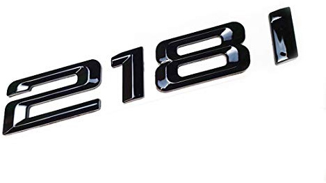 MCK Auto 218i Negro Brillante Parte Trasera Logo Back Badge Emblema Tuning para F22 F45 F46 HB4L2
