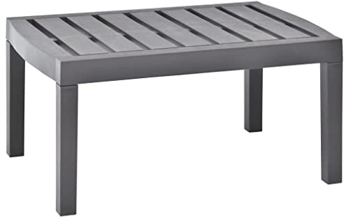 vidaXL Tavolo da Giardino Moca 78x55x38 cm in Plastica Tavolo per Esterni