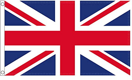SAJAK Union Jack Flag – British UK National Flag with Metal Eyelets – Fade-Resistant Polyester – Outdoor & Indoor Use for Street Parties, Garden Decor, Parade, Sporting Events & National Celebrations