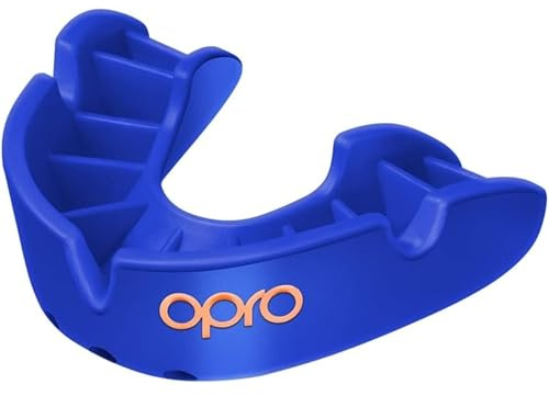 OPRO Munskydd i bronsnivå väsentlig passform – tuggummiksköld vuxen och barn – OPRO munskydd boxning och MMA, lätt självpassande tuggummi sköld rugby och hockey – förbättrat skydd med tandgaranti