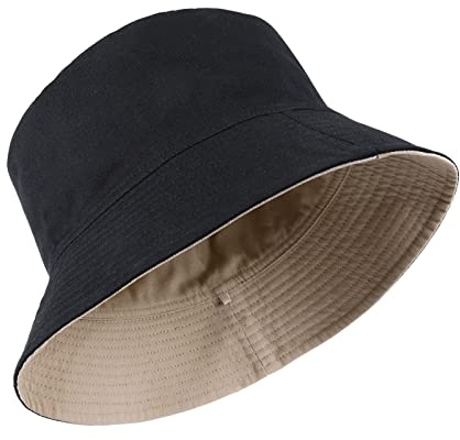 TAGVO Fischerhut XXL Anglerhut Große Bucket Hat Baumwolle Reversibel Sonnenhut Sommerhut Eimerhut Für Damen Herren