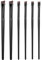 Schräger Eyeliner Pinsel, FENGCHUANG-Augenbrauen pinsel, 6 Stück Augen-Make-up-Werkzeug, Ein Muss für Schönheitsliebhaber (Schwarz)