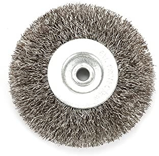 JAKMET Drahtbürste Winkelschleifer,Nylonbürste Edelstahl-Drahtradbürste for Schleifbock Polierschleifwerkzeug Metall Entrostung (Color : 250mm Hole32mm)