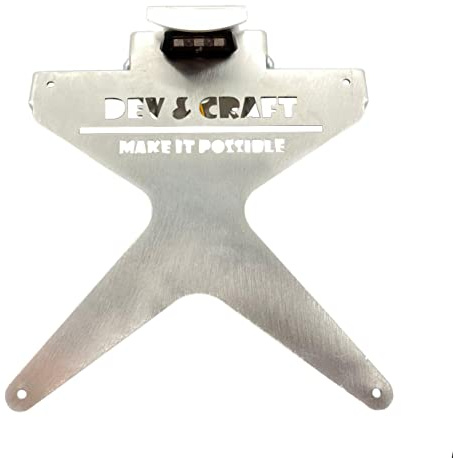 Portatarga per KTM Duke 125-390 Pieghevole Staffa Supporto con Luce Targa LED (Senza Verniciatura Luce Targa Bianca)