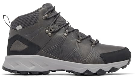Columbia Peakfreak 2 Outdry Leather Mid Rise Trekking och Vandringsstövlar, Ti Grey Steel Mörkgrå 2024, 48 EU