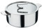 MasterPro SIGMA - Casseruola con coperchio 4,9L 24x11 cm in acciaio inox - 3 strati per una conducibilità termica ottimale - Finitura opaca con bilancia - Versatile per tutti gli ambienti di cottura