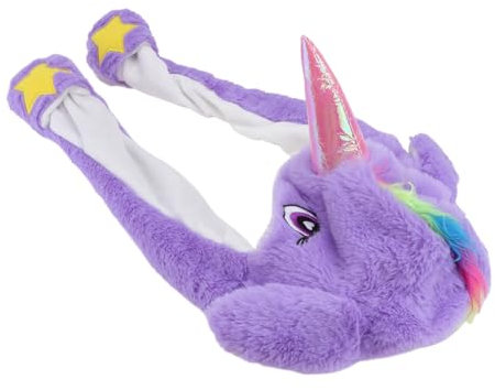 ifundom 3stücke Einhorn Hut Mit Wackelohren Für Mädchen Und Erwachsene Lustige Plüschmütze Für Kostümpartys Fotoshootings Und