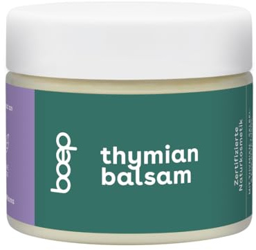 boep Thymianbalsam | Balsam mit Thymian, Salbei, Eukalyptus und Vitamin E | Wohltuende Aromapflege für die kalte Jahreszeit | ab 3 Jahren (50 ml)