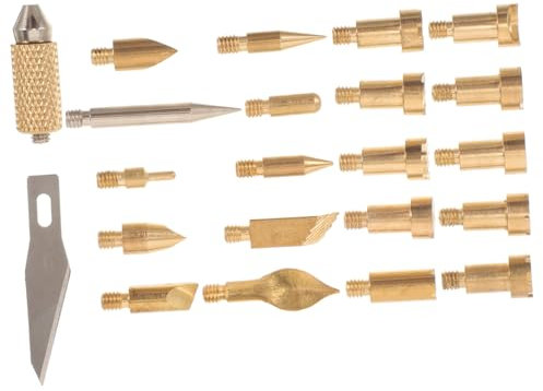 KONTONTY 22piezas Puntas Para Pirógrafo Accesorios De Nibs Para Máquinas De Madera De Escultura Para Madera
