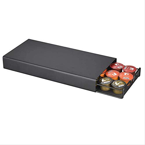 Portacapsule di caffè, resistente, con cassetti, organizer per capsule di caffè, nero