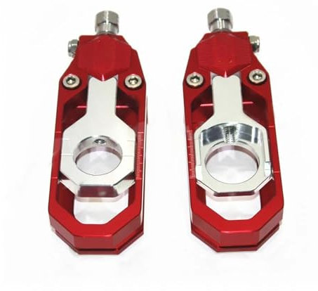 MKSZY Tendeur De Chaîne De Moto pour A&prilia RSV4 2009, 2010, 2011, 2012, 2013, 2014, Rouge Et Argent