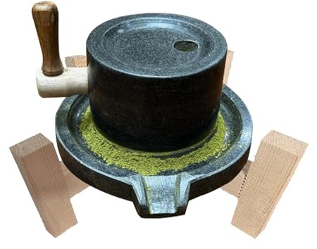 Natural Lapis Lazuli Stone Mill, Easy To Operate, Home Lime Stone Handmade Stone Mill,S Tone Mill For Grinding Dry And Wet Grain