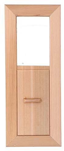 ANKROYU Rejilla de ventilación para sauna Panel de ventilación ajustable de madera para sala de vapor y salida de entrada de sauna 13.4x5.1x0.4 pulgadas