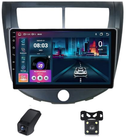 Android 14-bilradio för JAC J4 2013-2014/Pekskärmsstereo/8-kärnig Processor/Wi-Fi+4G LTE/Trådlöst CarPlay/Android Auto/Bluetooth 5.0/EQ/FM/AM/RDS-radio/GPS/Delad Skärm(X10)