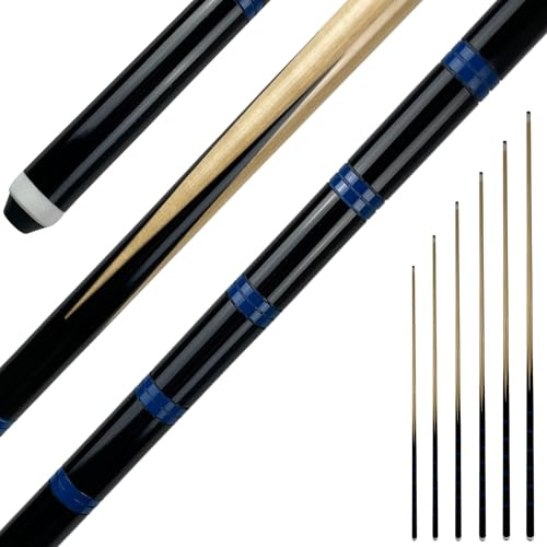 Winsport einteiliger Billard Queue ECO, robuster Pool Cue, 90 cm 100 cm 110 cm 120 cm 130 cm 140 cm, 12mm Schraubleder Spitze,Kinder und Erwachsene,Billardqueue für Gastronomie und Jugendeinrichtungen