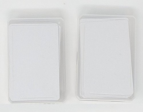 the lazy panda card company Spielkarten Blanko 2 x 60 Blanko Spielkarten mit abgerundeten Ecken zum kreativen selber gestalten.