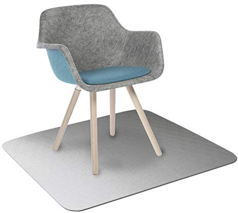 KAISER plastic® Bodenschutzmatte transparent 117 x 153 cm für Hartboden - Schreibtischunterlage durchsichtig - Schreibtischstuhlunterlage rutschfest - Schutzmatte Bürostuhl - Stuhlunterlage