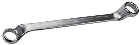 Doppel Ringschlüssel Schraubenschlüssel tief gekröpft 75° 30x32 mm zwölfkant