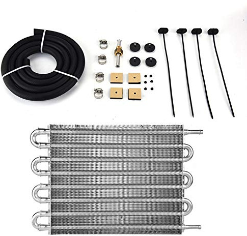 Radiateur d'huile Voiture, Radiateur de refroidisseur d'huile, Refroidisseur d'huile de Voiture, Kit de Refroidisseur d'huile de Transmission Aide à Refroidir l'huile Moteur, la Transmission