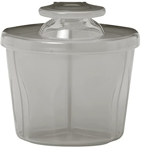 Dr. Brown's Baby Formula Dispenser with Snap-On Lid for On-The-Go Feedings, Milk Powder Dispenser for Traveling with Infant, Grey