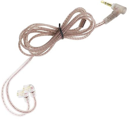 Create idea Cable de repuesto para auriculares estéreo de 3,5 mm sin micrófono compatible con KZ ZST/ZSR/ED12/ES3/ES4/ZS10/AS06