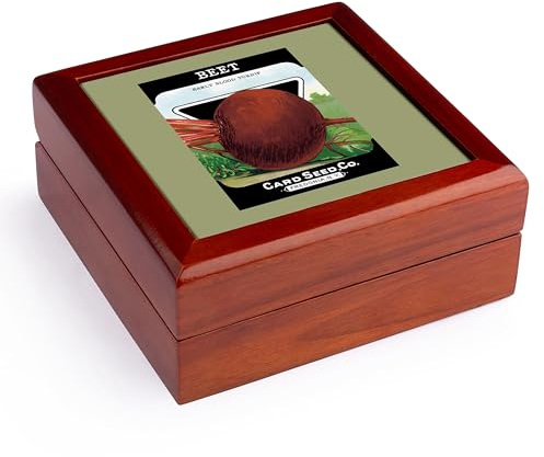 3dRose Beet Early Blood Turnip Seed Packet from Card Seed Company, Jewelry Box jb-169678-1