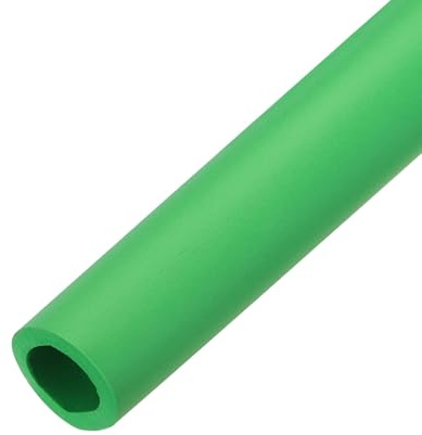 Schaumstoff-Rohrisolierung, Wetterfeste Isolierung Rohr, 1.0M Flexibel Thermo-Rohrdämmung ID 18/22/25/28/32.0mm TK 5.0mm, Für Heizung Sanitär Griffgriffstütze Fitnessgeräte(Grün,25.0mm x 5.0mm x 1m)