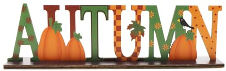 VilaGi Wooden Thanksgiving Sign,Autumn Home Decor Fall Autumn Decorations Letter Decor Wood Sign Fall Signs Thanksgiving Table Centrepieces Pumpkin Leaves Festival Harvest Party