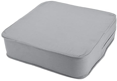 Stylelex Orthopädisches Sitzkissen Minimalist - 100% Baumwolle mit Kaltschaum-Schaumstoff - Qualitatives Stuhlkissen - Feste Qualität - Waschbar (1, Hellgrau, 40x40x10cm)
