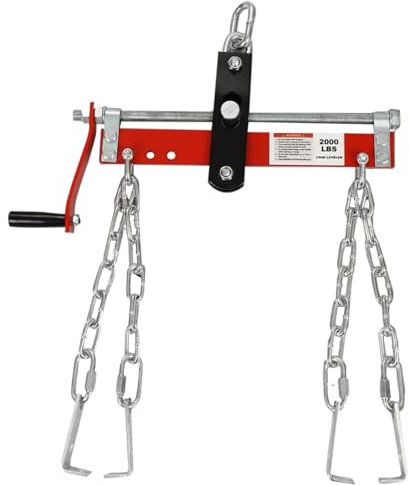 Syengery Motorhebe-Nivellierer,Motor-Nivellierer | Motorstützbalken - 0,9 Tonnen Tragfähigkeit, robuste, verstellbare Motorhebemaschine für Werkstattkran-Hebezeuge