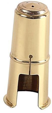 73mm Saxophonkappe Metall C53f Gold für Saxophon | Schutzkappe, gegen Staub und Schienenkontakt, Leicht zu Tragen