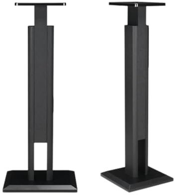 SFKLYU Soportes Altavoces con Vetas Madera Soportes para Altavoces Suelo Home Cinema Altavoces HiFi Sobremesa y Satélite Soportes para Monitores Afinación Opcional con Relleno Arena,A2,65CM