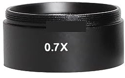 Industrielles Mikroskopkameraobjektiv, 0,5X 0,7X 1,0X 2,0X Hilfs Objekte Objektiv Mikroskop Kamera Objektiv for Trinokular Stereo Zoom Mikroskop objektiv hohe Zuverlässigkeit, stabile Leistung(0.7X)