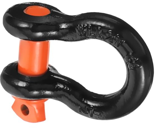 Zerodeko Heavy Duty 2.0t Steel u Type Tow Hook Trailer Ring Universal Car Front Tow Bar Hook for Vehicle Towing and Recovery Random Color