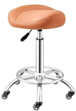 FXLUHAY Silla de Montar con Ruedas, Taburete hidráulico Ajustable, Ideal for oficinas y Estudios de Maquillaje.