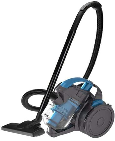 Kraftfull sladddammsugare med 2000 W cyklonisk sugfunktion, lättviktscylinder med automatisk återupprullning, 5 m kabel, påslös 1,8 l dammbehållare, tystgående design för rengöring av mattor, hårda