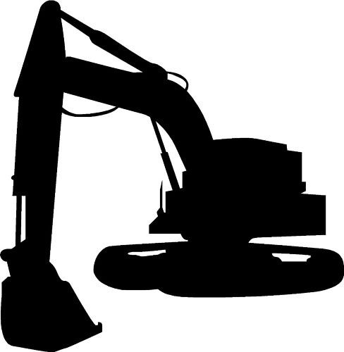 LightningSigns Mini Digger Car,Tool Box Van Window Sticker Decals ~1