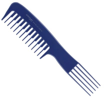 Comair Peigne à Manche Fourche Bleu M610