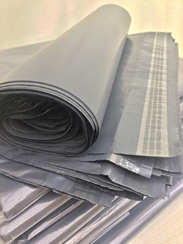 grau Versandtasche - 150 x 225mm+40mm lippe. 100er Pack Stark selbstklebender Umschlag wasserfest Post Polyäthylen umschläge. Reißfest & langlebig Plastik Briefumschläge für sichern Packung & Buchung