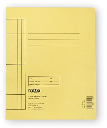 STYLEX STYLEX-43200 Schnellhefter, Manila-Karton, gelb