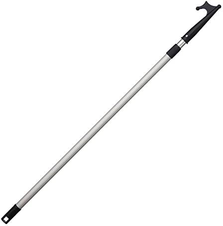 Sprenger Teleskop Bootshaken aus eloxiertem Aluminium I kompakt, arretierbar und ausziehbar, 120 – 200 cm, Ø 25/280 mm I schwimmfähig und seewasserbeständig