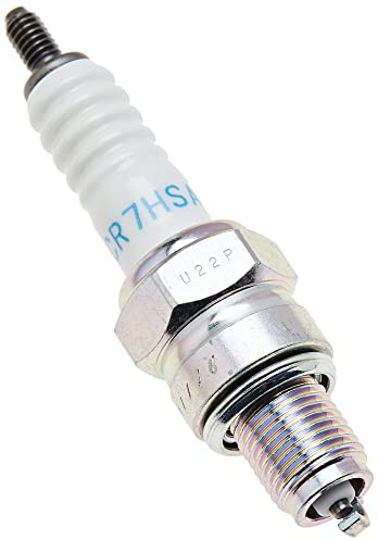NGK - Bougie D'Allumage NGK CR7HSA - Durable & Fiable - Pièce De Rechange Haute Qualité - Equivalent CHAMPION RZ10YC, Noir